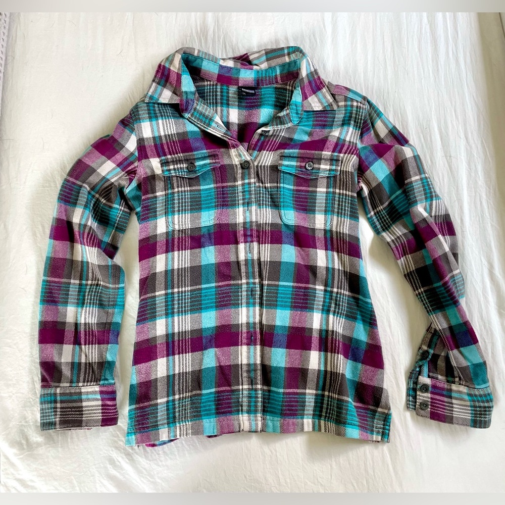 Patagonia women’s fjord flannel, size 0
